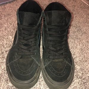Boys Black Hightop Vans